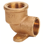 RACCORDO A GOMITO F. A SALDARE FLANGIATO D 14 X 1/2" 