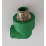 CURVA 90° PPR  D 25 X 3/4" F/M