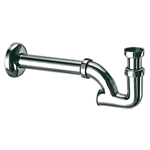 SIFONE A COLONNA OTTONE CROMATO D 1 1/4"