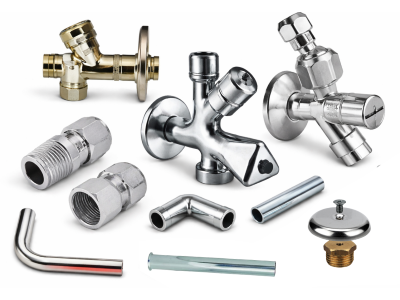 Rubinetti e raccordi cromati