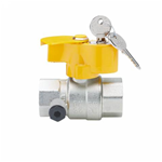 VALVOLA A SFERA GAS F/F A FARF. CON PRESA PRESS. E SERR. D 1" 