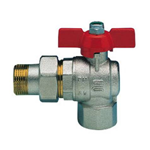 VALVOLA A SFERA A SQUADRA M/F CON BOCCHETTONE BASIC D 1"