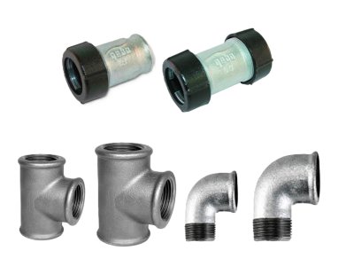 Raccordi zincati filettati