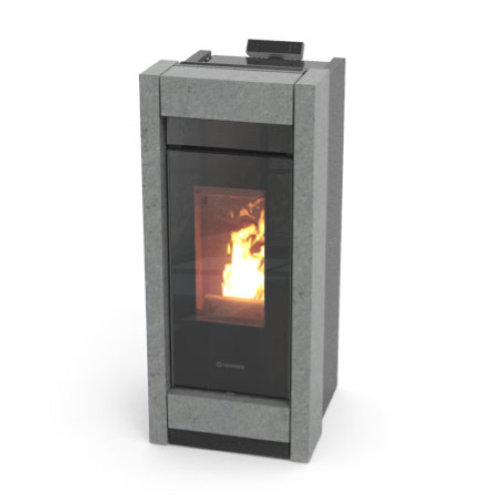 TERMOSTUFA A PELLET ESSENZA IDRA STONE 18 KW EVO5