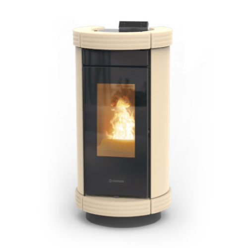 TERMOSTUFA A PELLET DORICA IDRA 14  KW METALCOLOR
