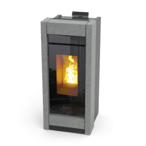 STUFA A PELLET ESSENZA STONE NATURAL AIR EVO6 - 11,3 KW