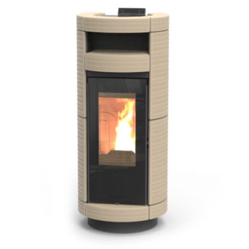 STUFA A PELLET DORICA SUPREME MAIOLICA NATURAL PLUS KW 14,4