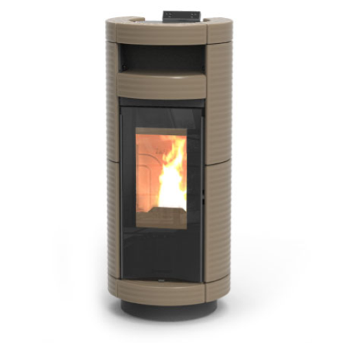 STUFA A PELLET DORICA SUPREME MAIOLICA NATURAL PLUS EVO6