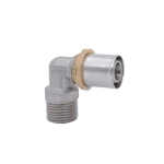 RACCORDO A GOMITO M. D 20 X 3/4" A PRESSARE