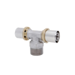 RACCORDO A T INTERMEDIO MASCHIO D 16 X 1/2 X 16 A PRESSARE