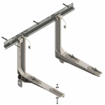 MENSOLA PER CONDIZIONATORE IN ACCIAIO RIVESTITA IN PLASTICA 