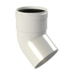 CURVA ALLUMINIO A 45° DIAM. 80