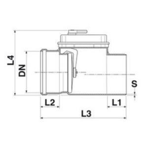 VALVOLA ANTIRIFLUSSO 1 PIATTELLO DIAM. 110 