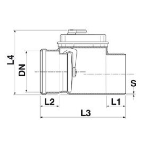 VALVOLA ANTIRIFLUSSO 1 PIATTELLO DIAM. 200 