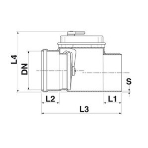 VALVOLA ANTIRIFLUSSO 1 PIATTELLO DIAM. 160 