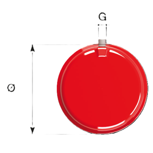 VASO D'ESPANSIONE PIATTO LT 10