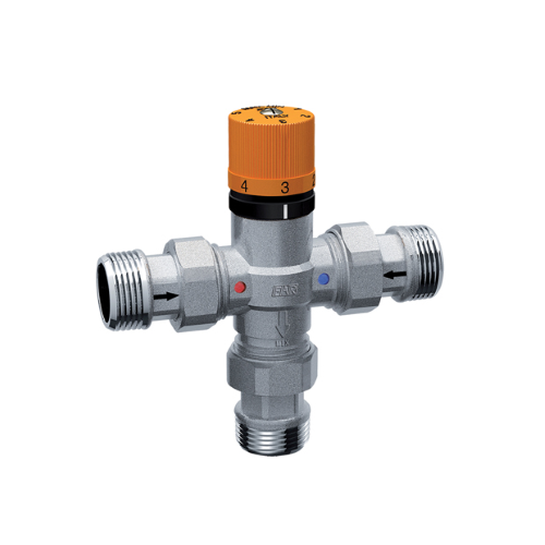 MISCELATORE TERMOSTATICO D. 1/2" BOCCHETT. CON VALVOLA DI RITEGNO