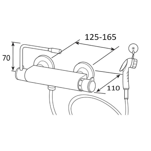 MISCELATORE TERMOSTATICO C/LEVA DIS. E DOCC.