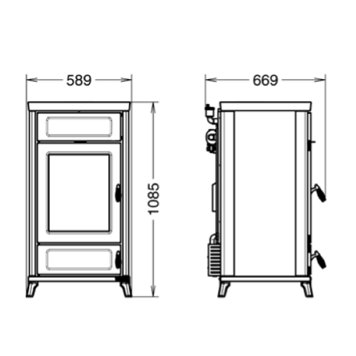 TERMOSTUFA DORA MAIOLICA READY TO START 30,7 KW