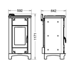 TERMOSTUFA ARDHEA EVO 5 MAIOLICA 30,7 KW