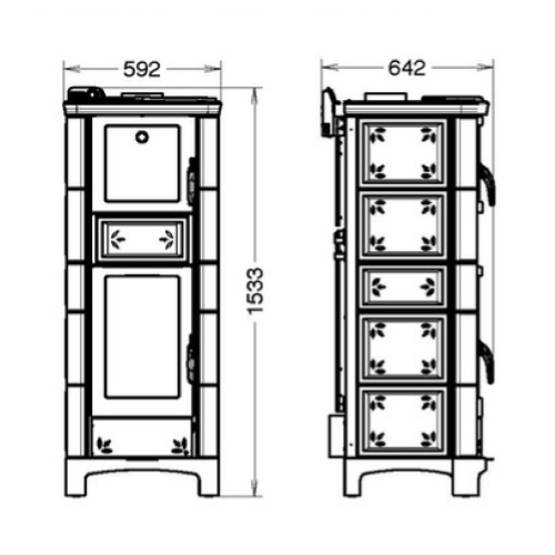 TERMOSTUFA ARDHEA - F EVO 5 MAIOLICA 30,7 KW