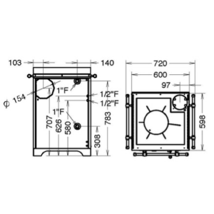 TERMOCUCINA BOSKY COUNTRY 30 EVO 5 FIORI 30,5 KW