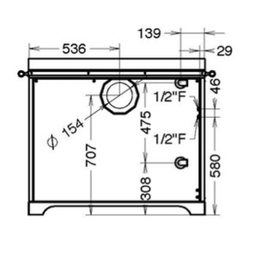 TERMOCUCINA BOSKY COUNTRY F 30 5 EVO FIORI 30,5 KW