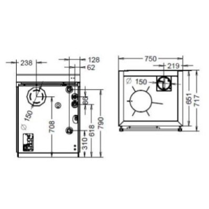 TERMOCUCINA BOSKY 30 SQUARE EVO 5 "READY TO START" 30,7 KW
