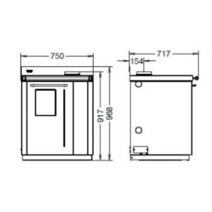 TERMOCUCINA BOSKY 30 SQUARE EVO 5 "READY TO START" 30,7 KW