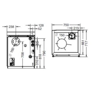TERMOCUCINA BOSKY 30 SQUARE EVO 5
