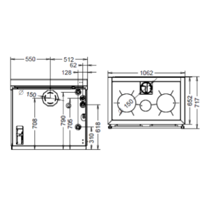 TERMOCUCINA BOSKY F 30 SQUARE EVO 5 30,7 KW
