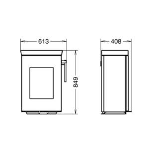 STUFA A LEGNA ZEN EVO6