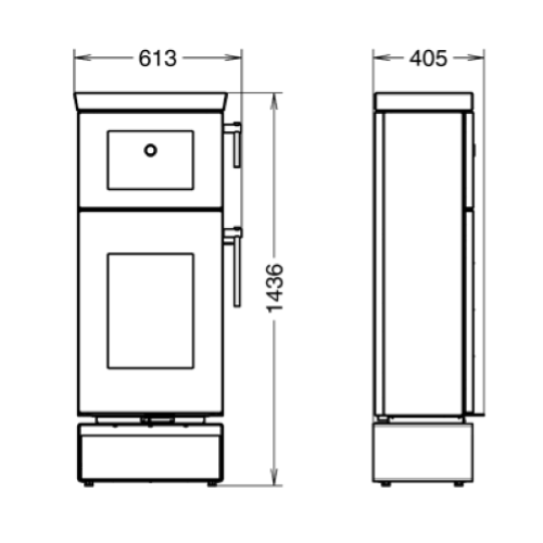 STUFA A LEGNA ZEN EVO6 O CON FORNO
