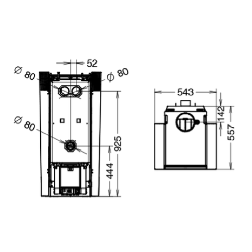 STUFA A LEGNA CAN/LE CREO EVO WOOD HP 10 KW