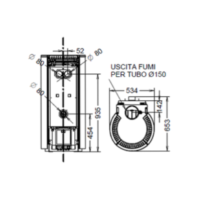 STUFA A LEGNA CAN/LE MOMA EVO WOOD HP 10 KW
