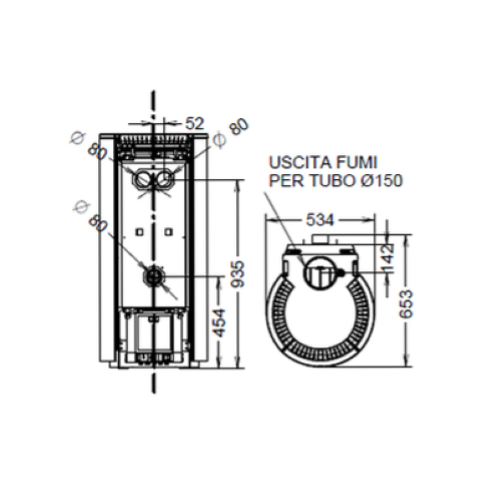 STUFA A LEGNA CAN/LE MOMA EVO WOOD HP 10 KW