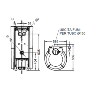 STUFA A LEGNA CAN/LE CHIC EVO WOOD HP 10 KW
