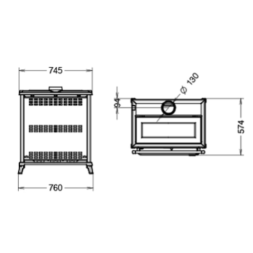 STUFA A LEGNA AGORÀ EVO 6