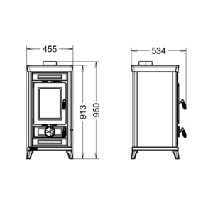 STUFA A LEGNA SOFIA EVO 6 EASY