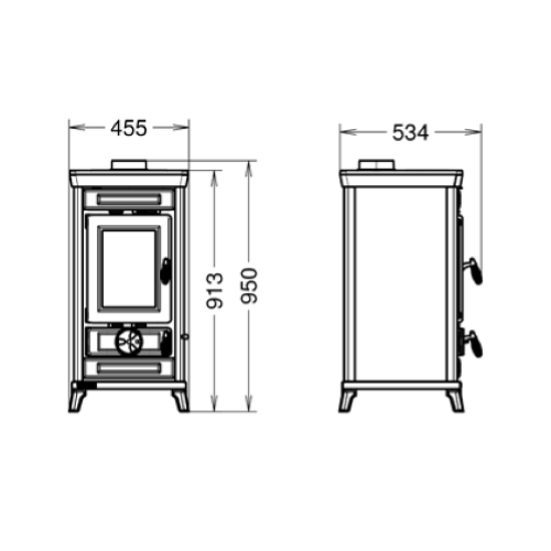 STUFA A LEGNA SOFIA EVO 6 EASY