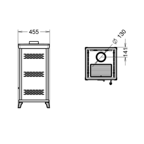 STUFA A LEGNA SOFIA EVO 6 EASY