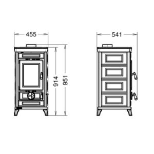 STUFA A LEGNA SOFIA EVO 6 MAIOLICA 7,5 KW