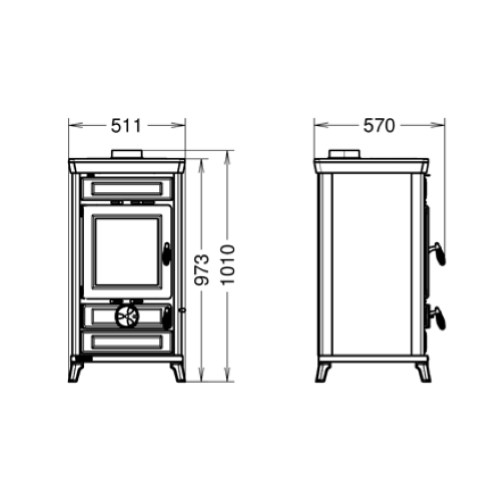 STUFA A LEGNA ILARIA EVO 6 EASY
