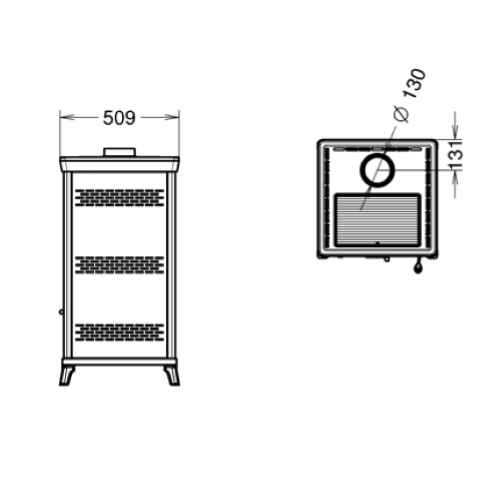 STUFA A LEGNA ILARIA EVO 6 EASY