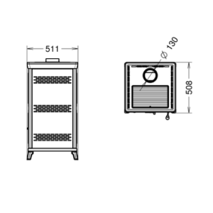 STUFA A LEGNA ILARIA EVO 6 MAIOLICA