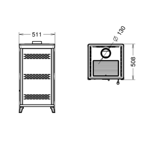 STUFA A LEGNA ILARIA EVO 6 MAIOLICA