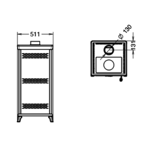 STUFA A LEGNA VITTORIA EVO 6  EASY