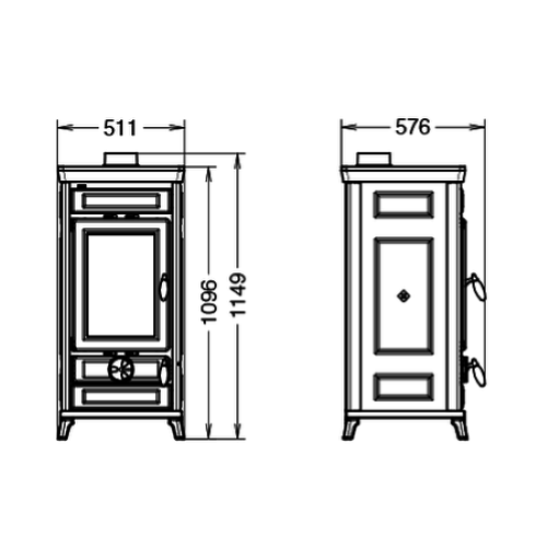 STUFA A LEGNA VITTORIA EVO 6 MAIOLICA 12,7 KW