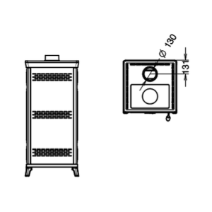 STUFA A LEGNA VITTORIA EVO 6 MAIOLICA 12,7 KW