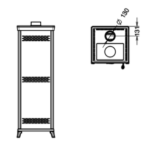 STUFA A LEGNA ANNA EVO 6 EASY CON FORNO